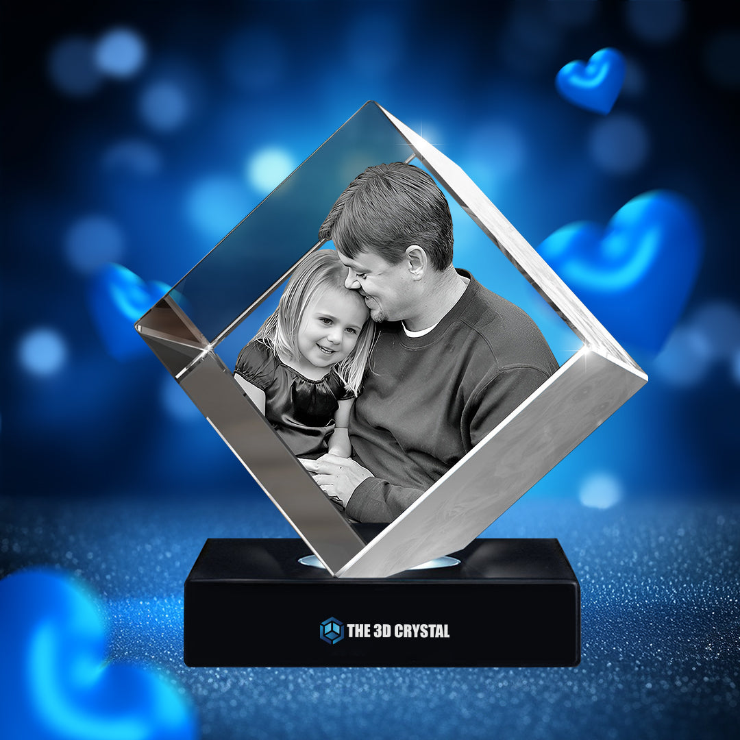 3D Diamond Crystal Father's Day Gift