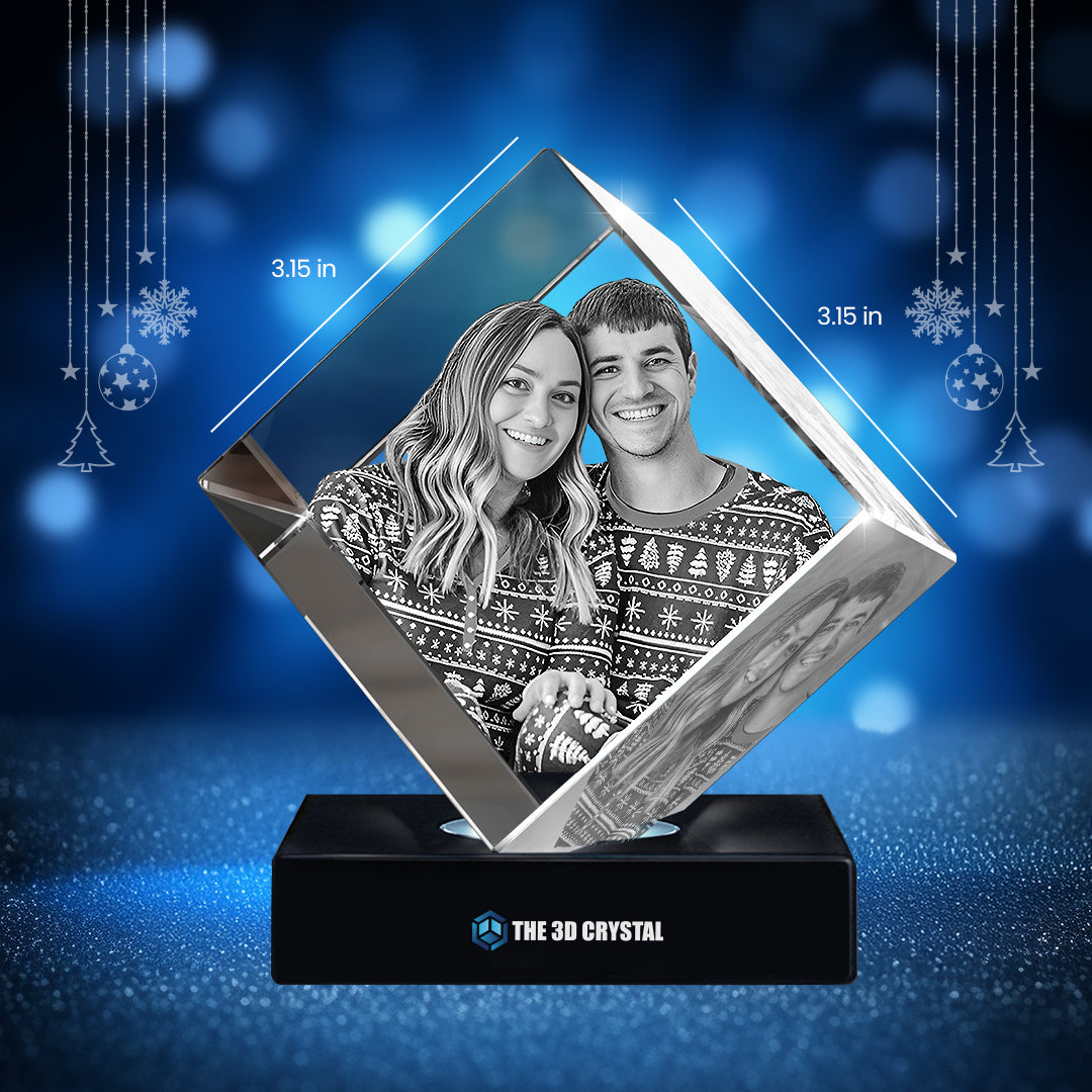 3D Diamond Crystal For Christmas Day Gift