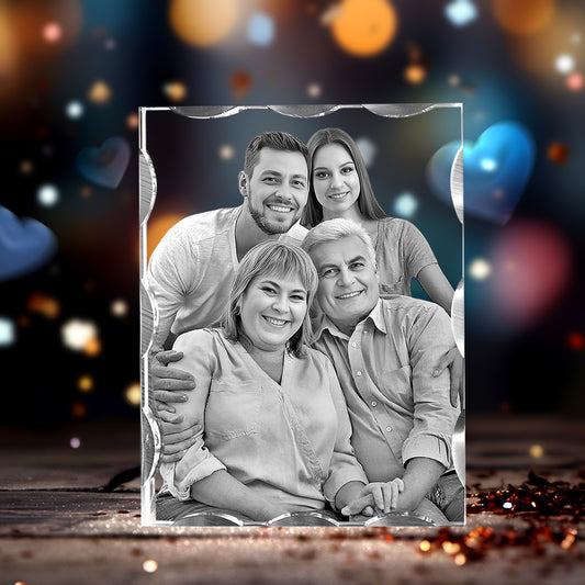 Wave 3D Crystal For Anniversary Day  Gift