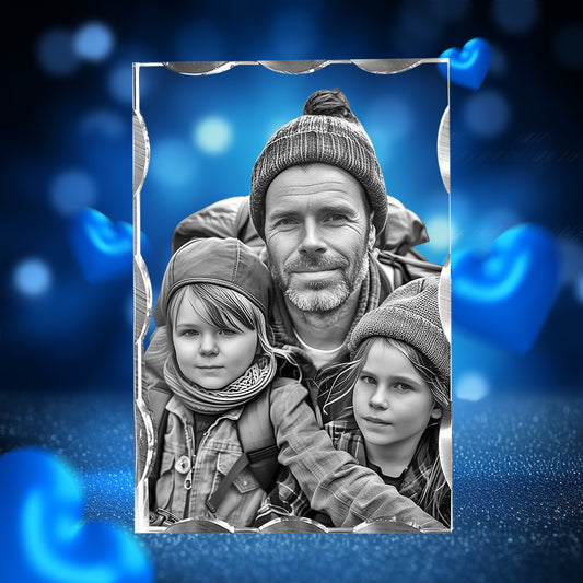 Wave 3D Crystal For Father's Day Gift