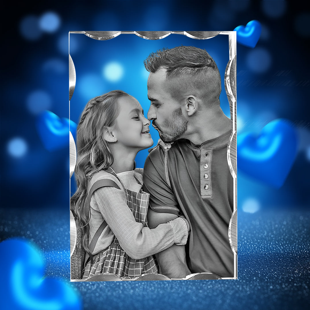 Wave 3D Crystal For Father's Day Gift