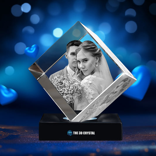 3D Diamond Crystal   Wedding Day's Gift
