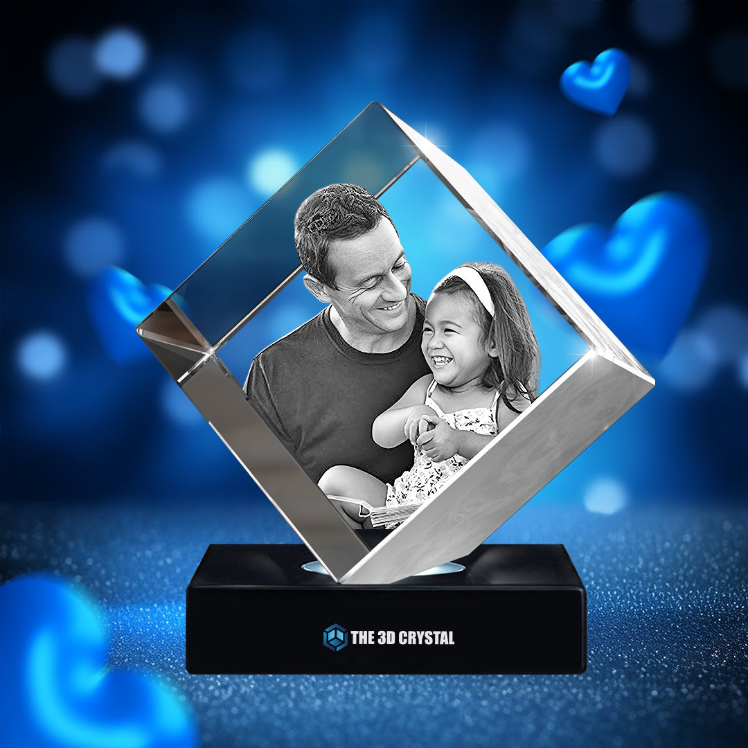 3D Diamond Crystal  Father's Day Gift
