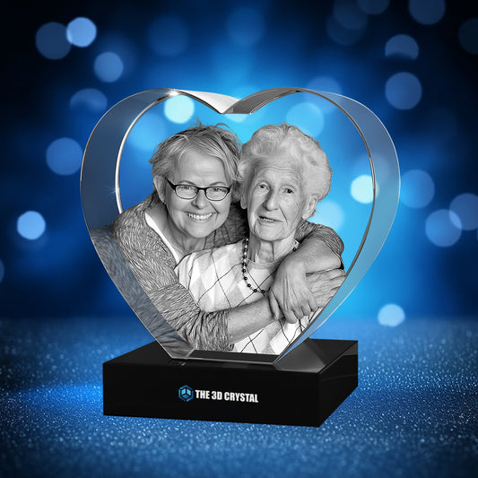 3D Crystal Heart For  Memorial