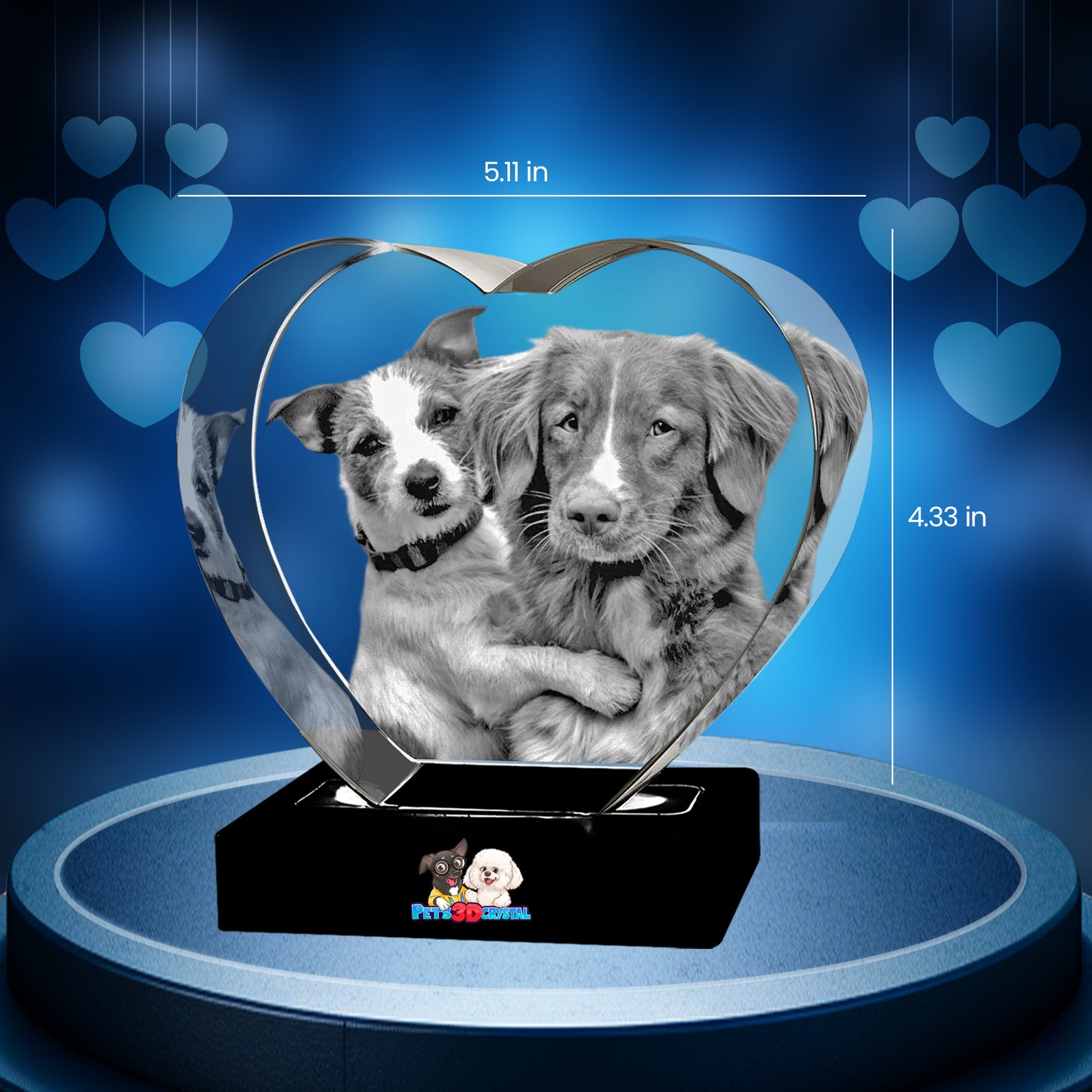 3D Crystal Heart