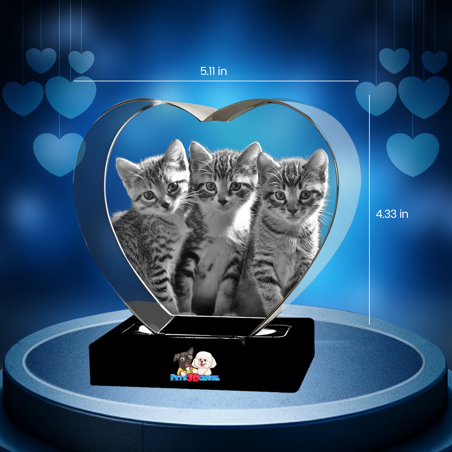 3D Crystal Heart