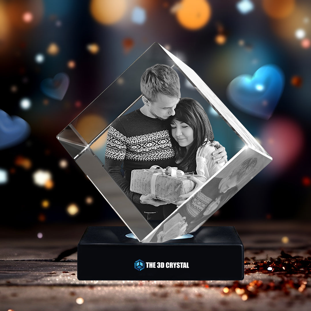3D Diamond Crystal  For Anniversary Day Gift