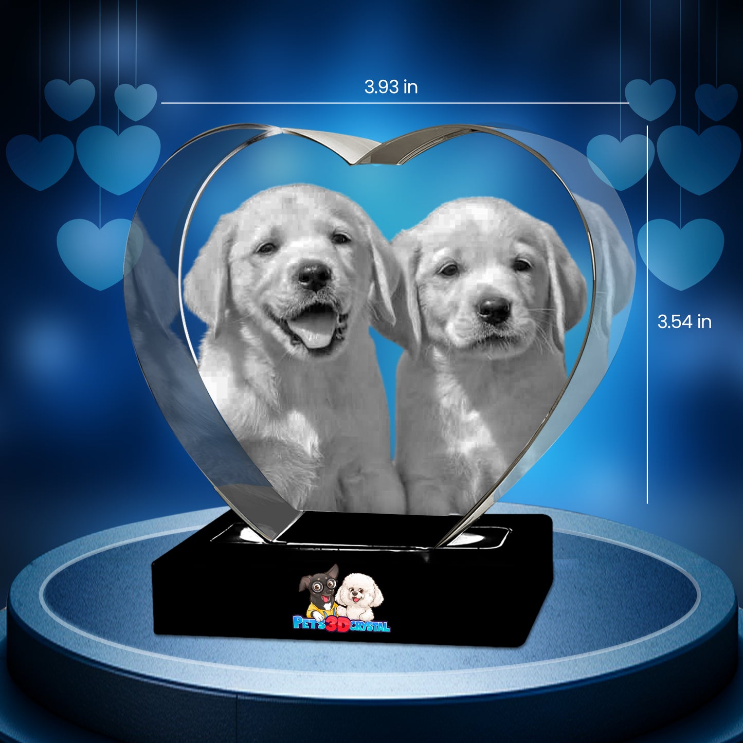 3D Crystal Heart