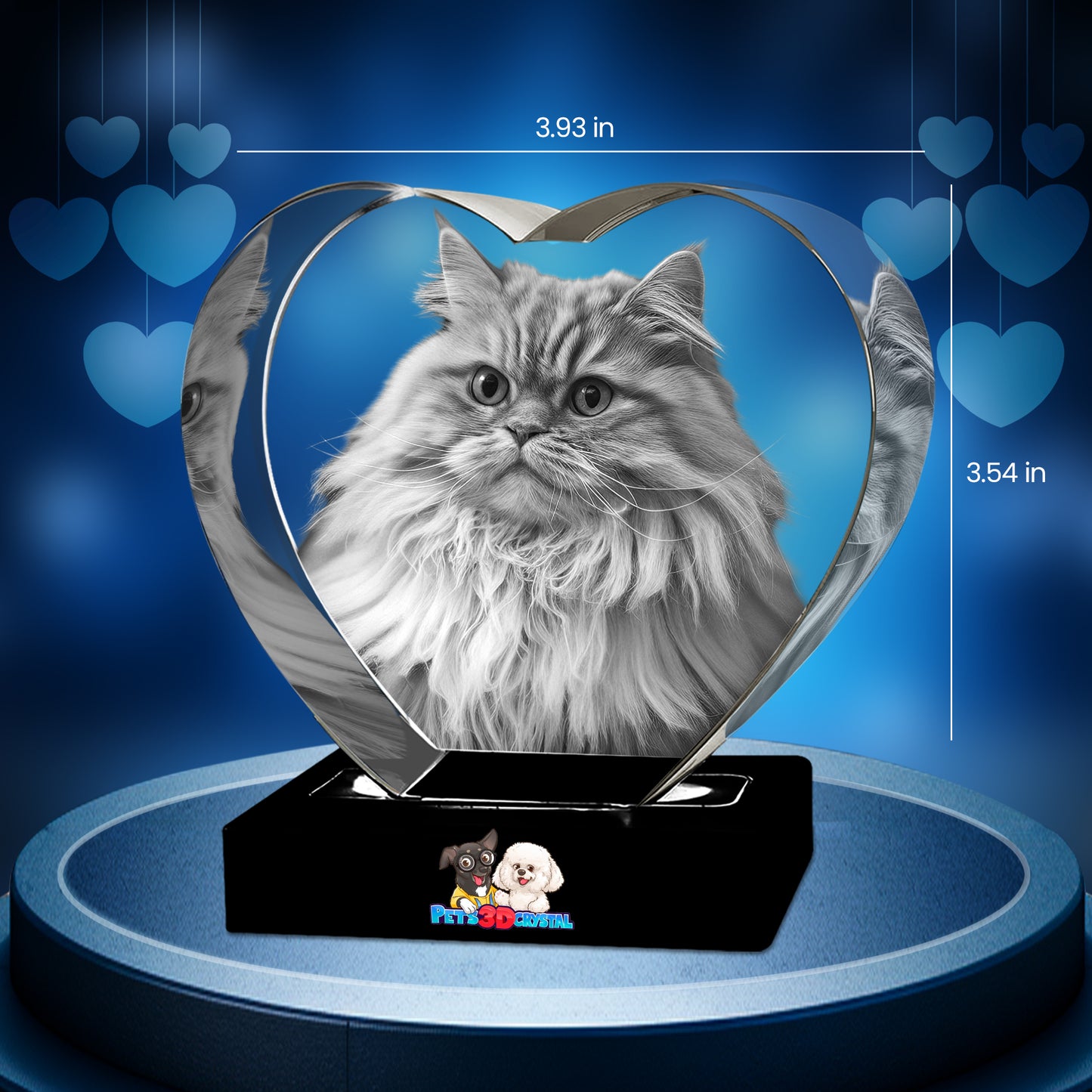 3D Crystal Heart