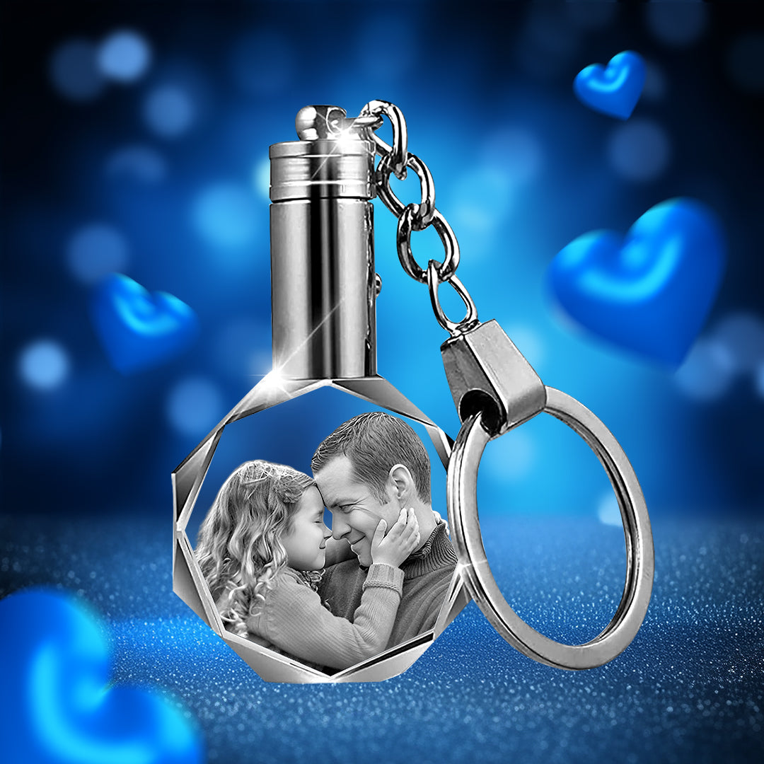 3D Crystal Round Necklace-Father's Day Gift for Women,Men