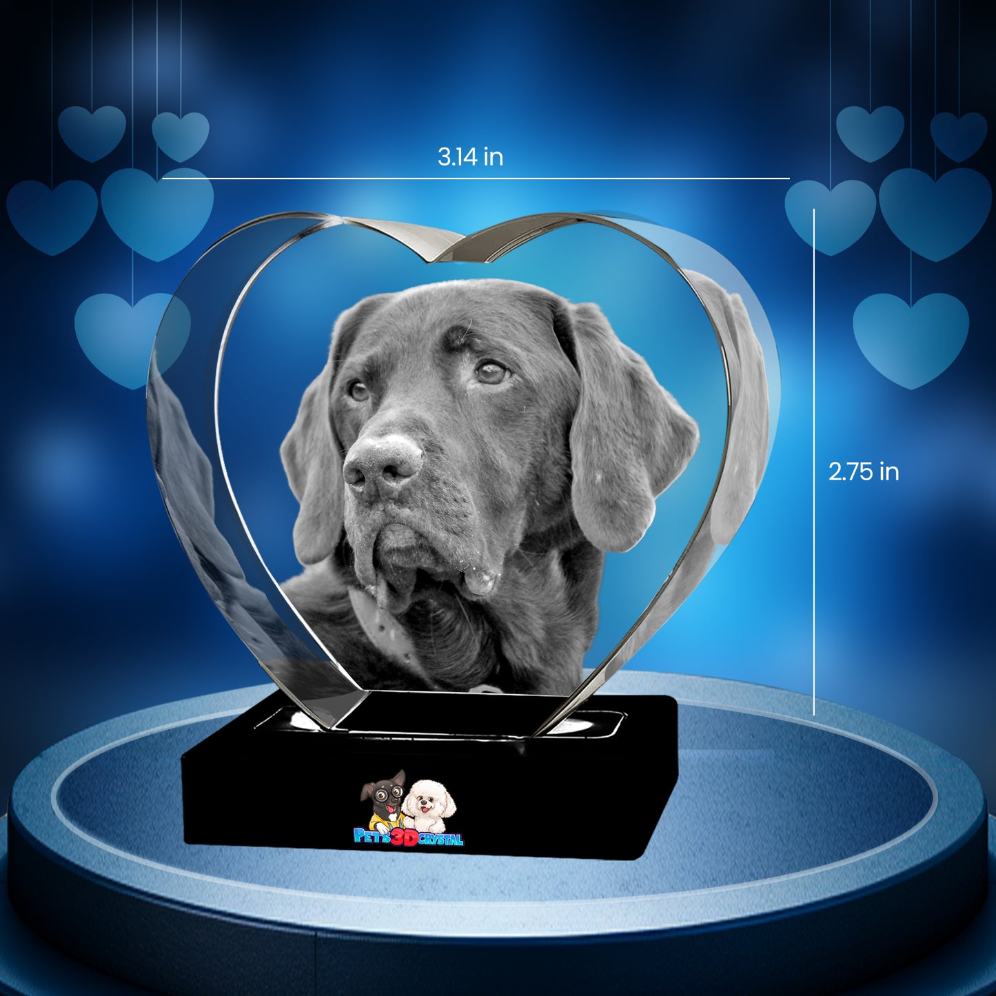3D Crystal Heart