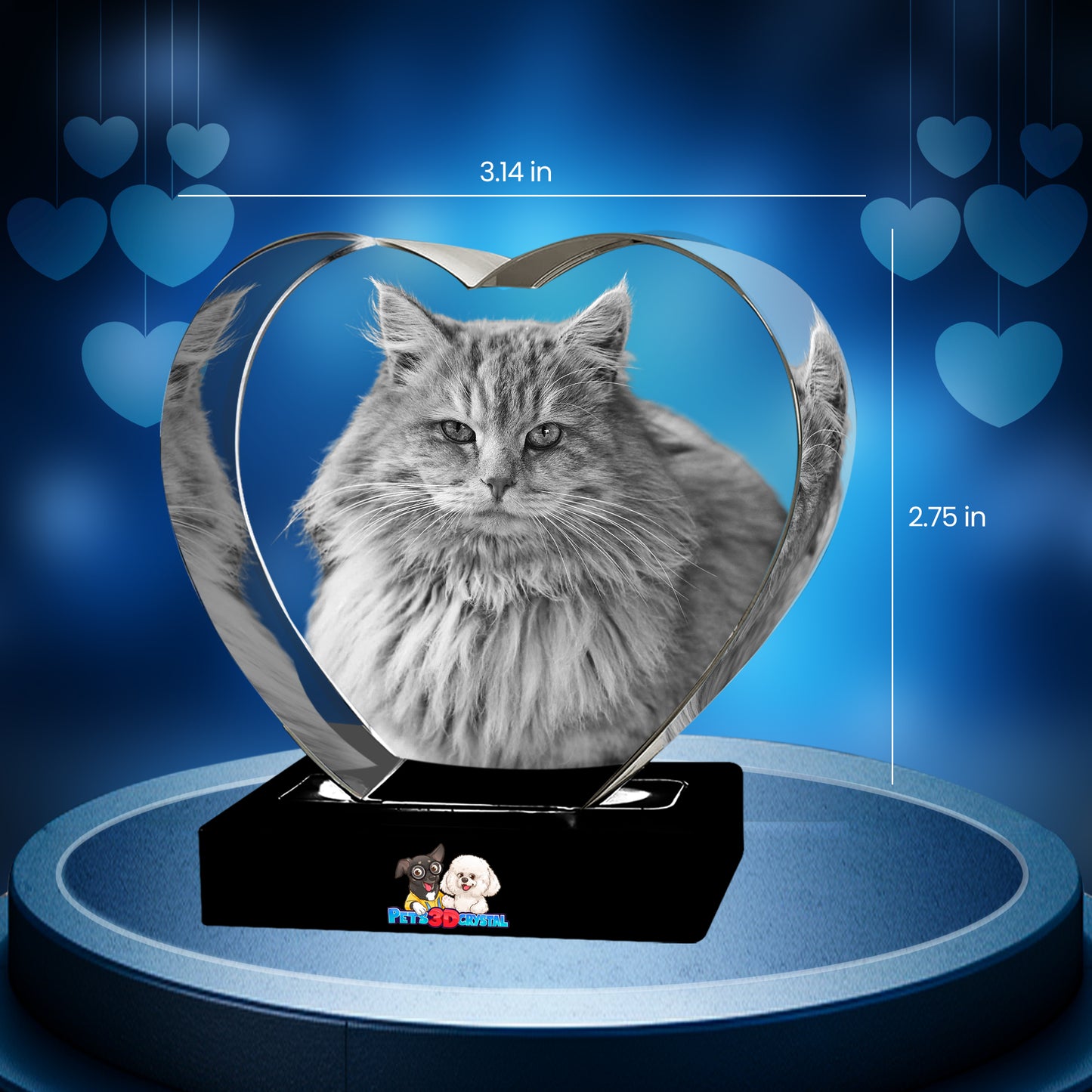 3D Crystal Heart